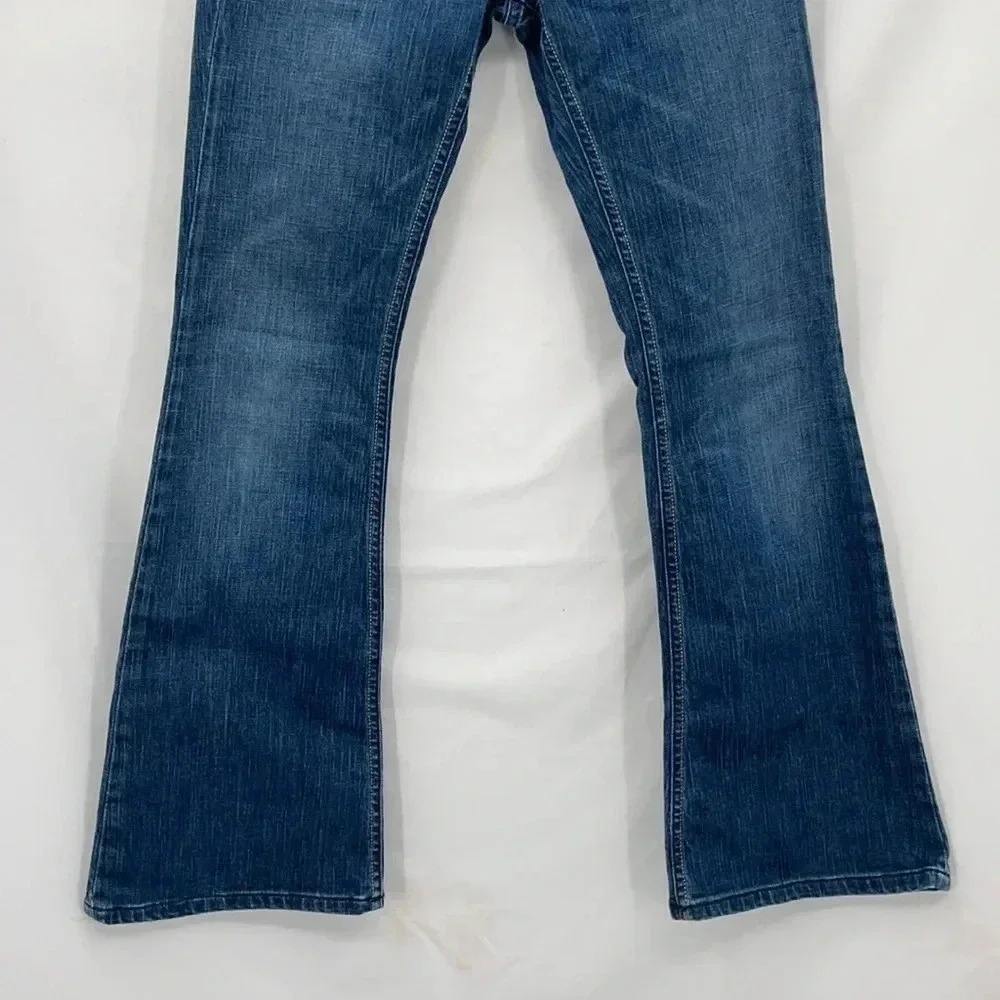 Diesel Lowky B.C. Jeans Womens 26 Blue Bootcut Low Rise Stretch Made in Italy - Picture 3 of 9